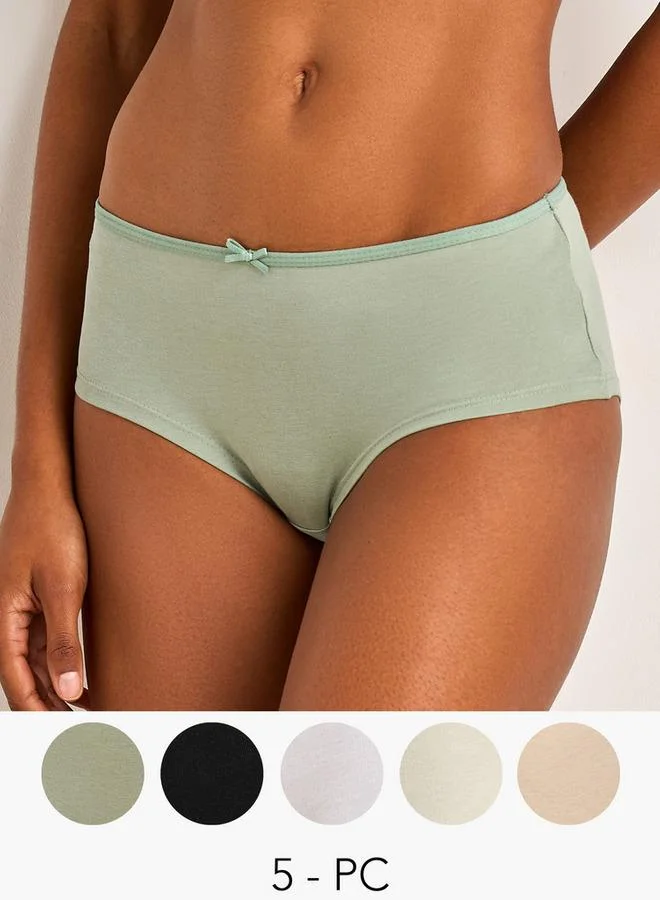 Splash FAV Set of 5 - Hipster Briefs with Bow Detail
